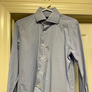 David Donahue light blue dress shirt